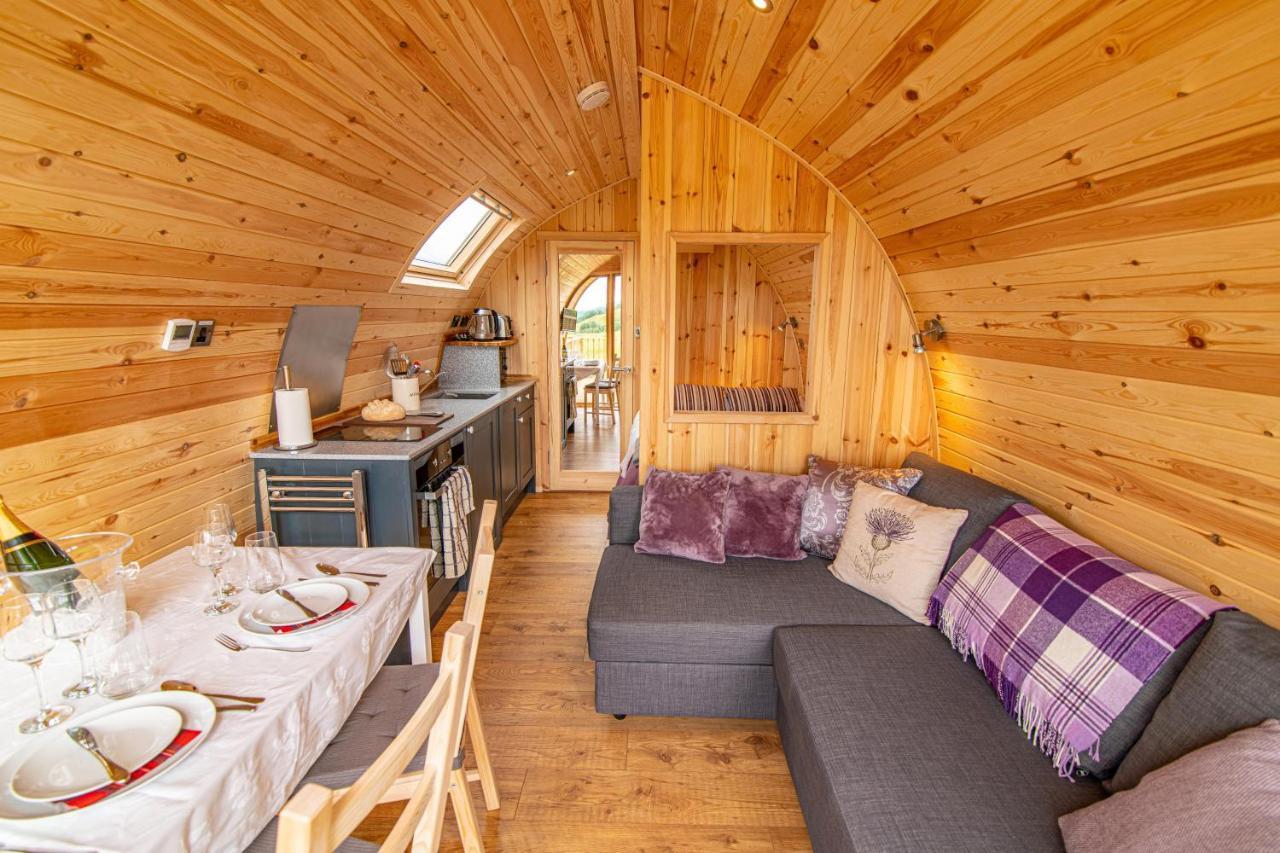 Farragon Luxury Glamping Pod With Hot Tub & Pet Friendly At Pitilie Pods Apartment Aberfeldy Exterior photo